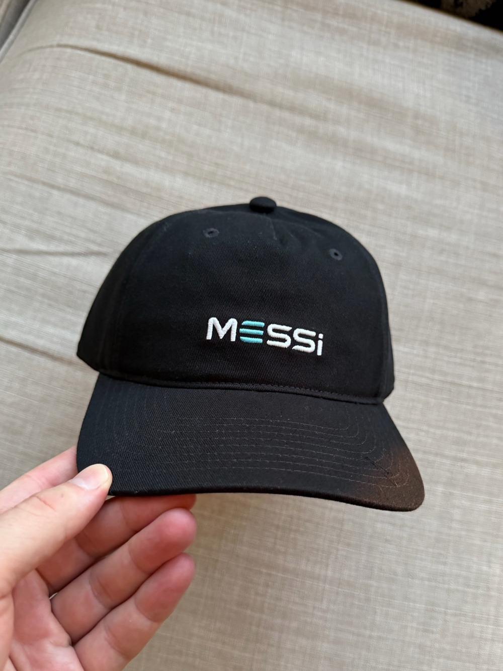 Kith x Adidas x Messi black dad hat